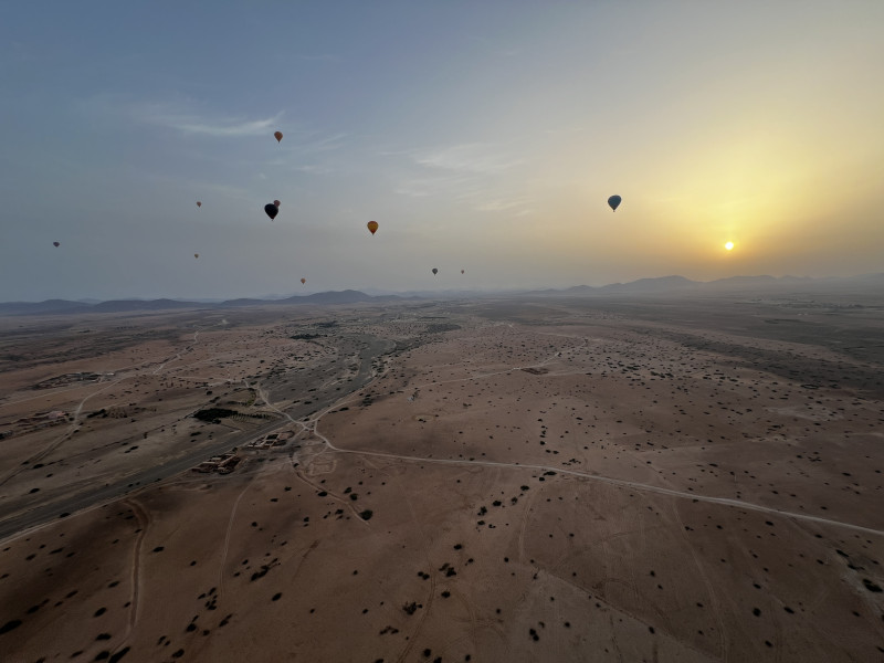 Hei&szlig;luftballonfahrt in den fr&uuml;hen Morgenstunden